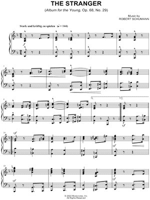 Album for the Young, Op. 68, No. 29: The Stranger