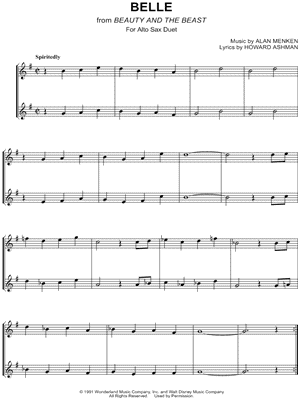 Belle - Alto Saxophone Duet
