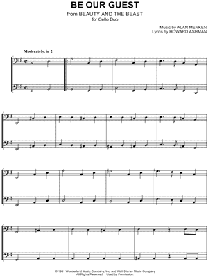 Be Our Guest - Cello Duet