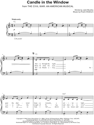 Candle in the Window from The Civil War: An American Musical - Sheet Music