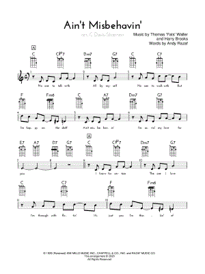Ain't Misbehavin' by Christopher Davis-Shannon - Sheet Music