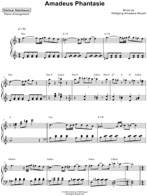 Amadeus Phantasie by Dietmar Steinhauer - Sheet Music