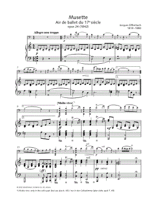 Musette, Op. 24 - Cello & Piano