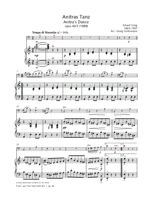 Anitra's Dance, Op. 46, No. 3 - Cello & Piano