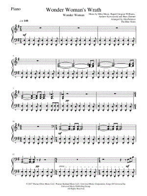 Wonder Woman's Wrath by The Blue Notes - Sheet Music