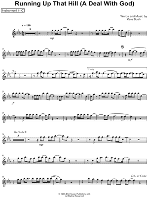 Running Up That Hill - C Instrument