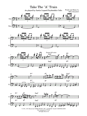 Take the 'A' Train - Cello Duet