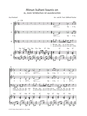 Minun kultani kaunis on