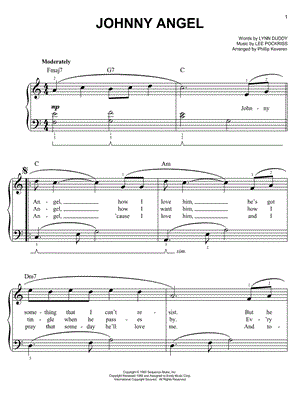 Johnny Angel by Phillip Keveren - Sheet Music