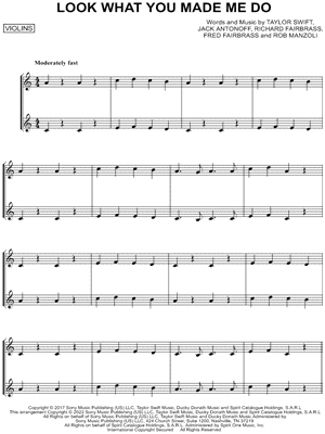 Look What You Made Me Do - Violin Duet