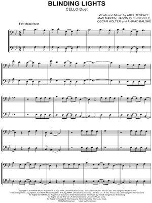 Blinding Lights - Cello Duet