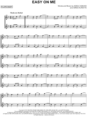 Easy on Me - Flute Duet
