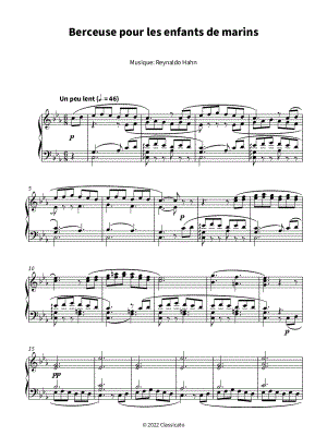 Berceuse pour les enfants de marins