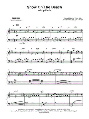 Snow on the Beach [simplified]