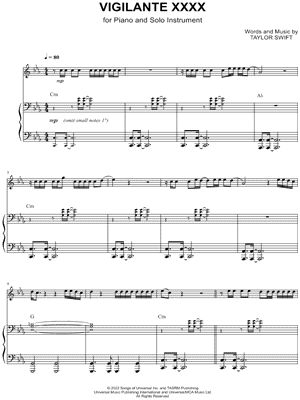 Vigilante **** - Piano Accompaniment