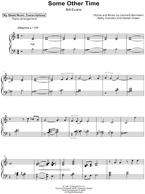 Some Other Time (Bill Evans)
