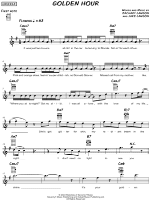 golden hour - JVKE by Signature Score - Sheet Music