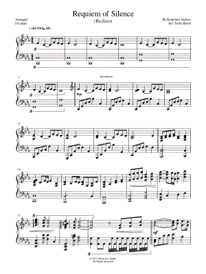 Requiem of Silence by Torby Brand - Sheet Music