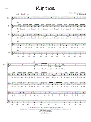 Riptide by Julie Gaulke - Sheet Music