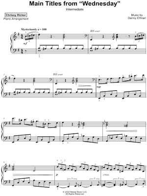 Wednesday Main Titles [intermediate]