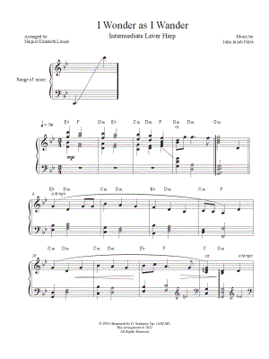 I Wonder as I Wander [intermediate]