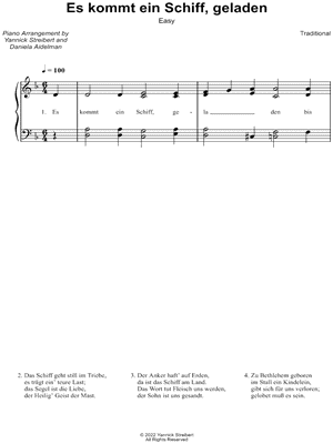 Es kommt ein Schiff, geladen [easy]