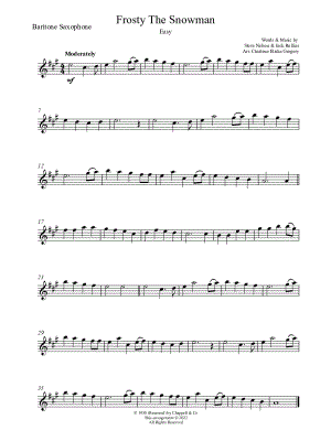 Frosty the Snowman [easy]