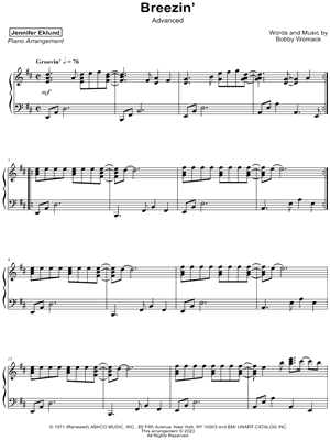 Breezin' [advanced] by Jennifer Eklund - Sheet Music