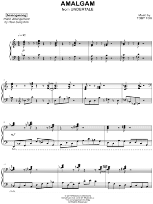 Amalgam by hesangasong - Sheet Music