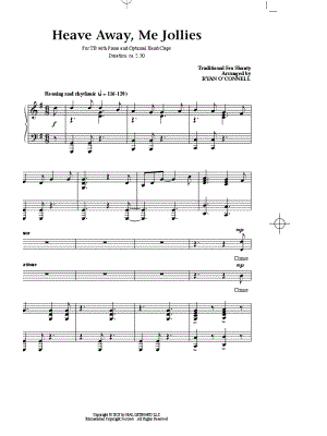 Heave Away, Me Jollies by Ryan O'Connell - Sheet Music