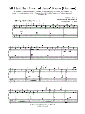 All Hail the Power of Jesus' Name (Diadem) by Richard Kingsmore - Sheet Music