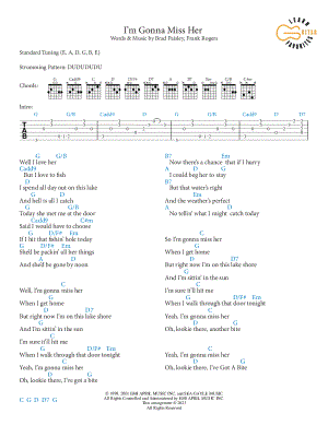 I'm Gonna Miss Her by Learn Guitar Favorites - Sheet Music