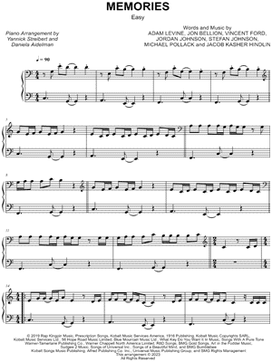 Memories [easy] by Yannick Streibert - Sheet Music
