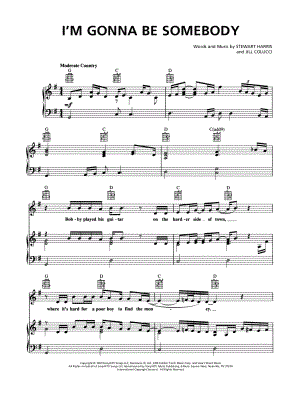 I'm Gonna Be Somebody by Travis Tritt - Sheet Music