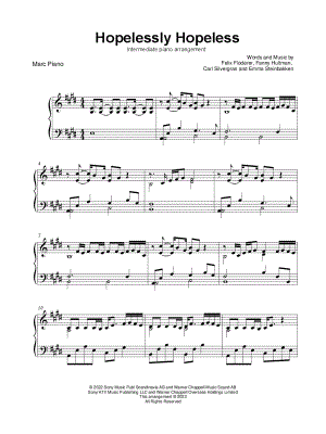 Hopelessly Hopeless by Marc Piano - Sheet Music