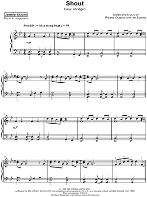 Shout [easy - abridged]