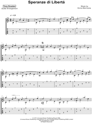 Speranze di libertà by Tony Rowden - Sheet Music