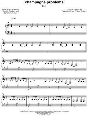 champagne problems [easy] by Yannick Streibert - Sheet Music