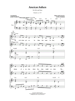 American Anthem by John Purifoy - Sheet Music