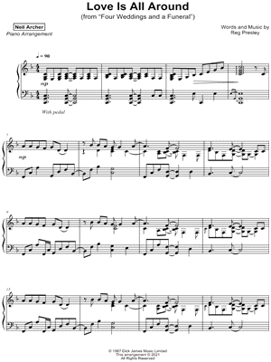 Love Is All Around by Neil Archer - Sheet Music