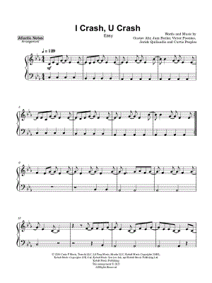 i crash, u crash [easy] by Atlantic Lights - Sheet Music