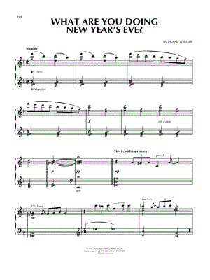 What Are You Doing New Year's Eve? by Frank Loesser - Sheet Music