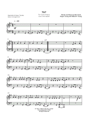 T.N.T. [intermediate] by Harpistkt Kristan Toczko - Sheet Music