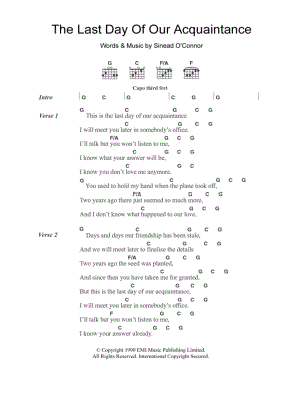 The Last Day of Our Acquaintance