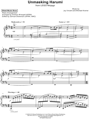 Unmasking Harumi by Sheet Music Boss - Sheet Music