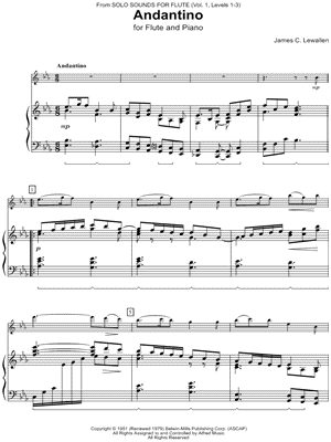 Andantino - Flute & Piano