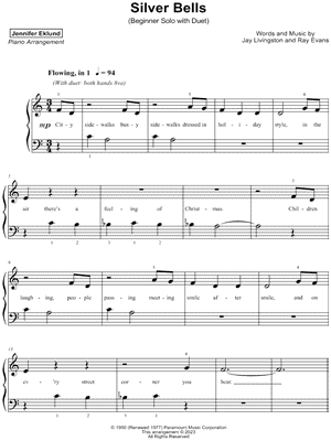 Silver Bells [beginner solo with duet]