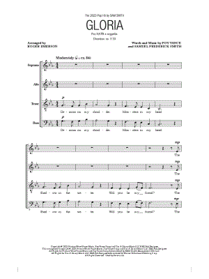 Gloria by Sam Smith - Sheet Music