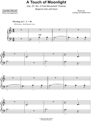 A Touch of Moonlight [beginner solo with duet]