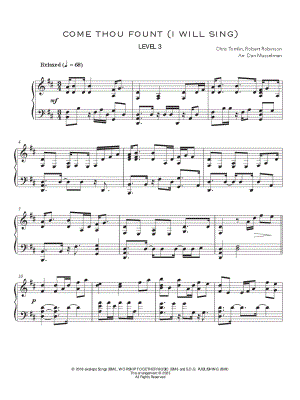 Come Thou Fount (I Will Sing) [Level 2 & 3]